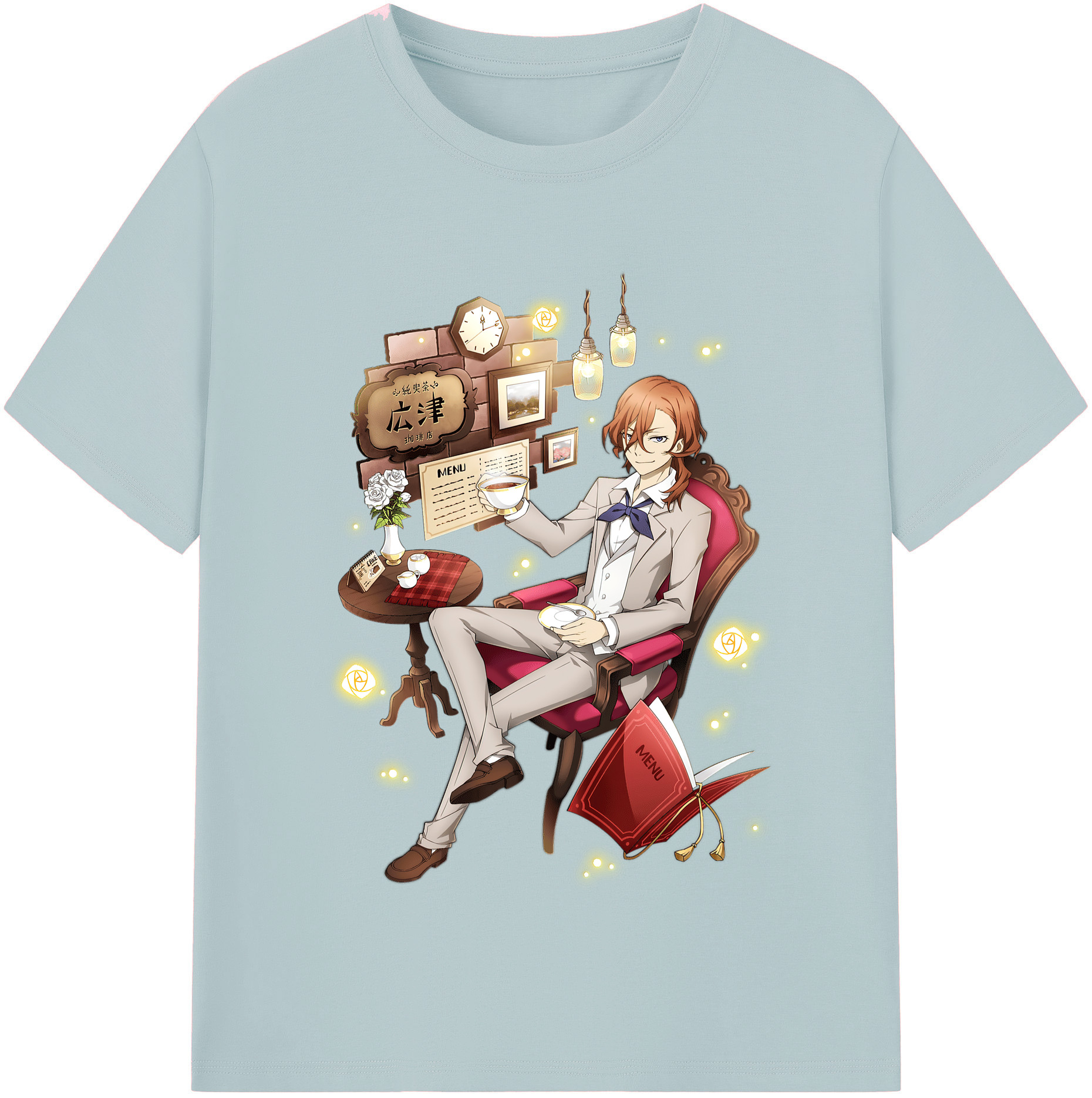 （画像用） 文豪ストレイドッグス Bungo Stray Dogs 綿100％半袖Tシャツ（フロントプリント）